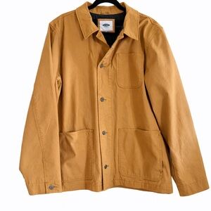 EUC Old Navy Men's Tan Canvas Chore/Work Lined Jacket Size Mens XXL